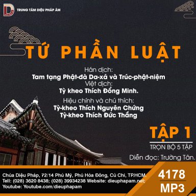 Tiểu Tạng Thanh Văn - Luật Tứ Phần Tập 1 (Dành riêng cho Chư Tăng)