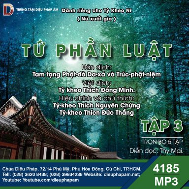 Tiểu Tạng Thanh Văn - Luật Tứ Phần Tập 3